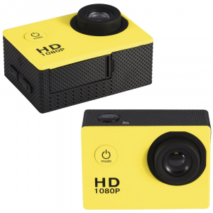 Fotocamera Videocamera Action Cam Full HD 1080P Sportiva Subacquea 30mt con Kit