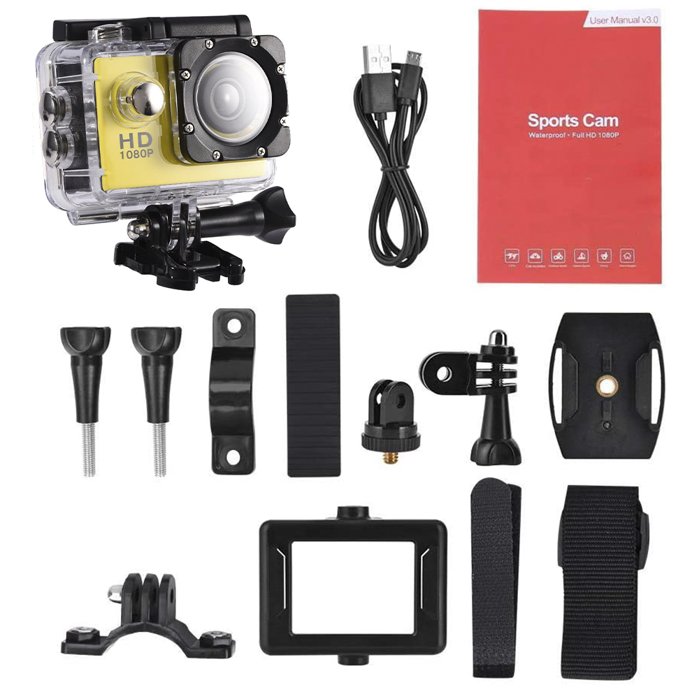 Fotocamera Videocamera Action Cam Full HD 1080P...