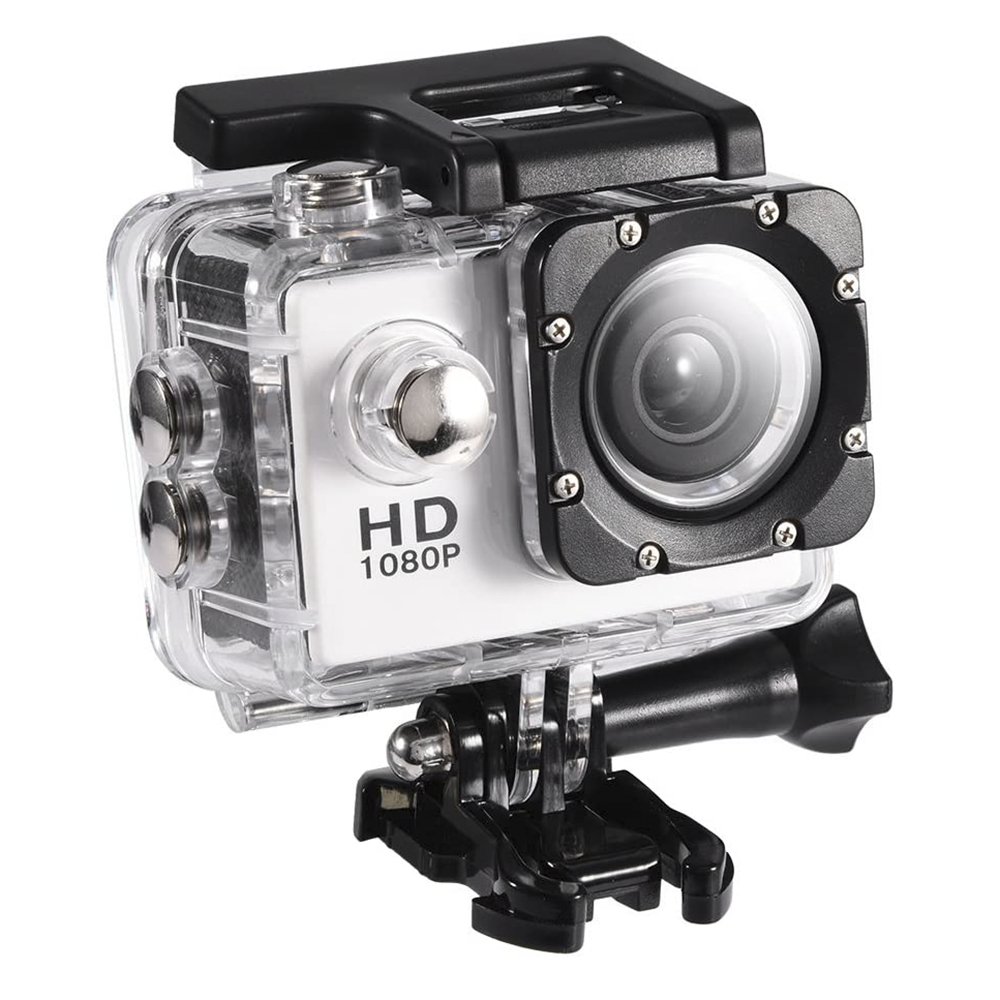 Image of Fotocamera Videocamera Action Cam Full HD 1080P Sportiva Subacquea 30mt con Kit Grigio