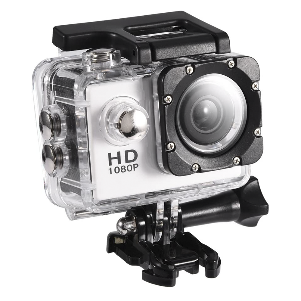 Image of Fotocamera Videocamera Action Cam Full HD 1080P Sportiva Subacquea 30mt con Kit Grigio052