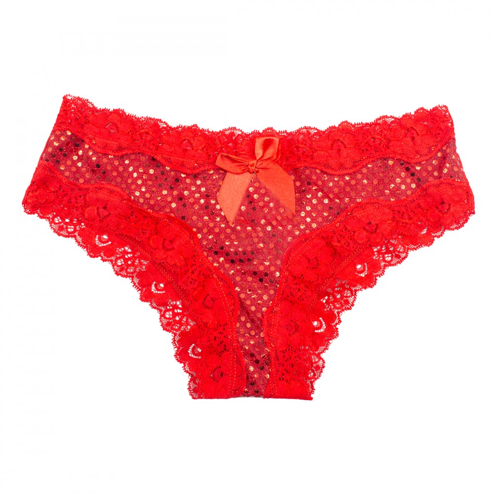 Slip donna rosso natalizio brasiliana COMET con...