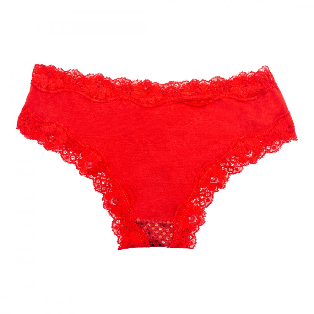 Slip donna rosso natalizio brasiliana COMET con...