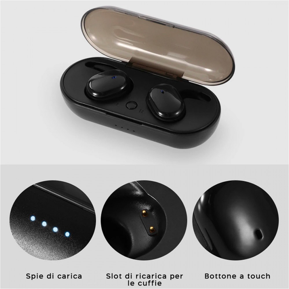 Cuffie Bluetooth V5.0 Auricolari Wireless...