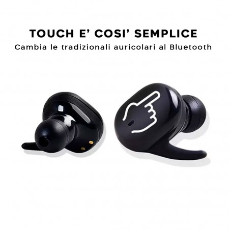 Cuffie Bluetooth V5.0 Auricolari Wireless 802914 Senza Fili Touch con Microfono