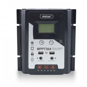 Regolatore di Carica Solare MPPT30A 12-24V Regolatore...