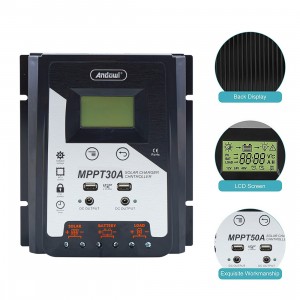 Regolatore di Carica Solare MPPT30A 12-24V Regolatore... 2