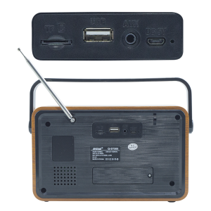 Radio FM Retro Wireless Q-SY500 Altoparlante MP3 Portatile Bluetooth USB AUX TF
