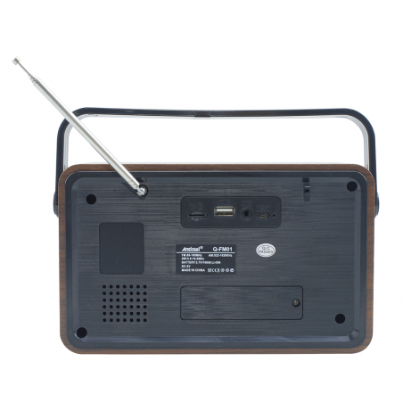 Radio FM Retro Wireless Q-FM01 Altoparlante MP3 Portatile Bluetooth USB AUX TF