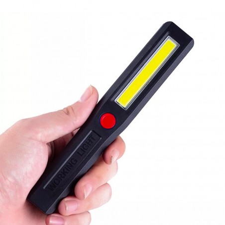 Mini Torcia LED COB Portatile Lampada Luce Emergenza da Campeggio con Calamita