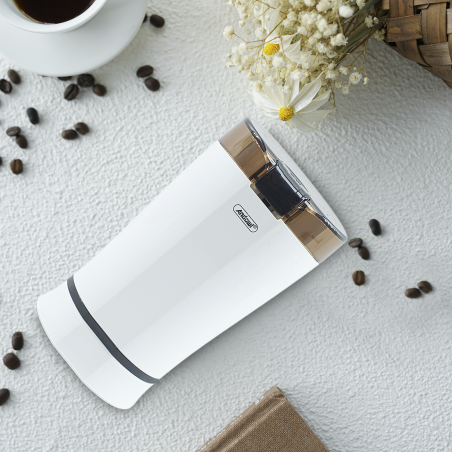 Macinacaffè Elettrico Lame in Acciaio 150W Macina Chicchi di Caffè Spezie Frutta