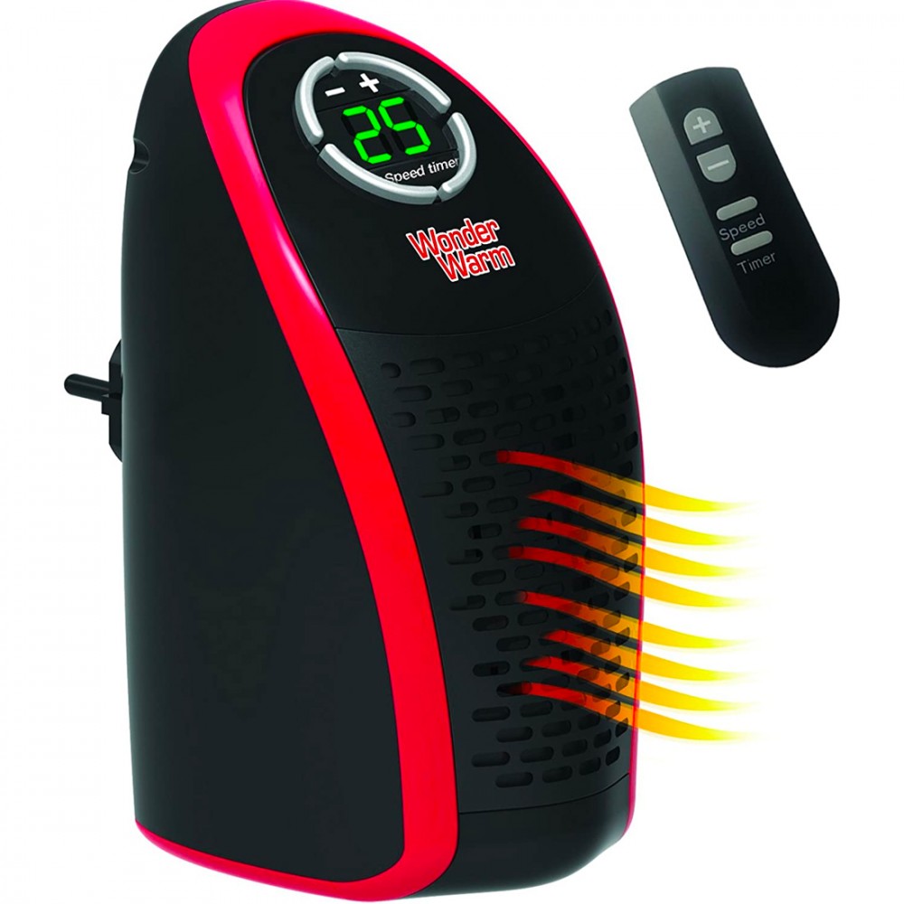 Mini Stufa Elettrica Portatile Senza Fili 500W con Timer Display e