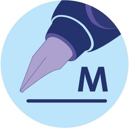 Penna Stilografica Pelikan Twistx Frosted Impugnatura Ergonomica Inchiostro Blu