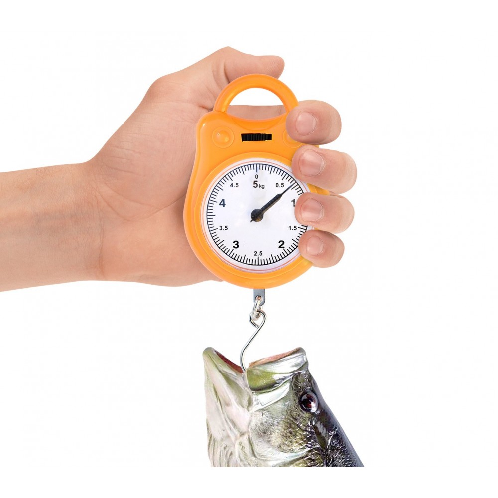Bilancino multiuso analogico fino a 5 kg indicato per la pesca e per la caccia pesa frutta e verdura