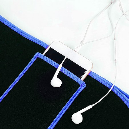 Fascia Addominale Dimagrante Brucia Grassi Regolabile con Tasca Porta Cellullare