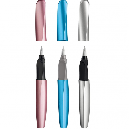 Penna Stilografica Pelikan Twistx Frosted Impugnatura Ergonomica Inchiostro Blu