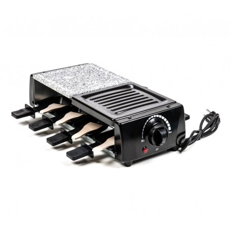 Raclette doppia cottura griglia e pietra antiaderente con 16 accessori 1200Watt Raclette doppia cottura griglia e pietra antiaderente con 16 accessori 1200Watt