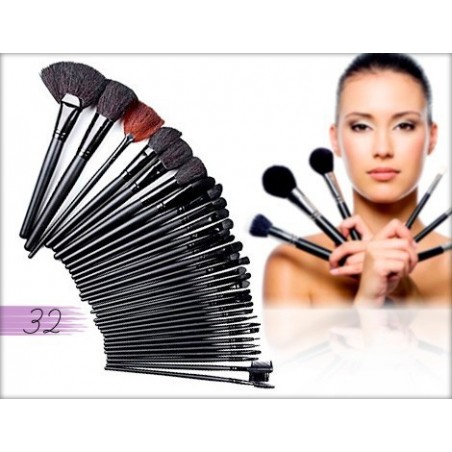 Set da 32 pennelli Make-Up professionali + pochette