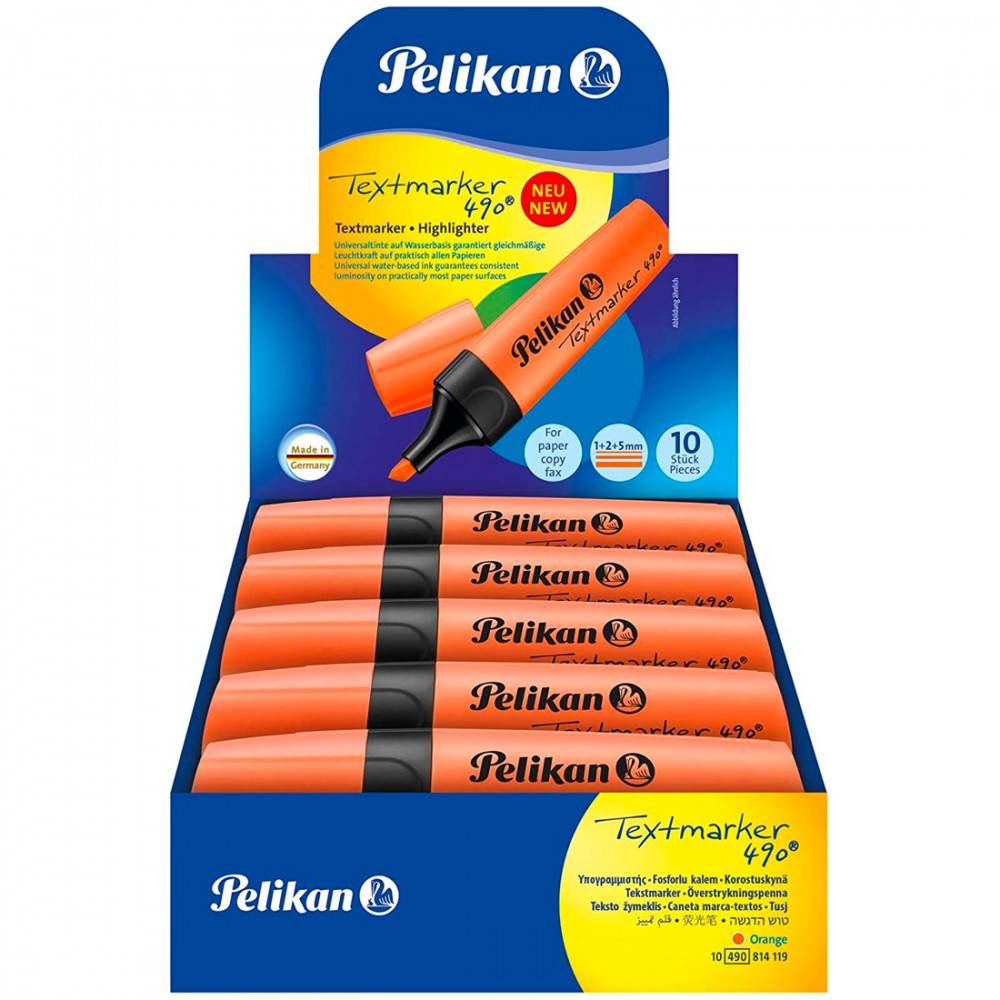 Evidenziatore Textmarker 490 Pelikan Confezione...