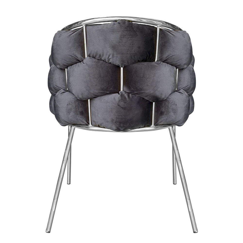 Set 2 Poltrone Imbottite in Velluto Baloon...