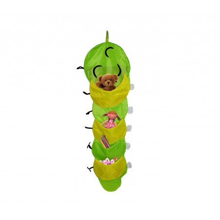 Portaoggetti BRUCO ALLEGRO da cameretta con 5 tasche salvaspazio con velcro 25x110cm Portaoggetti BRUCO ALLEGRO da cameretta con 5 tasche salvaspazio con velcro 25x110cm
