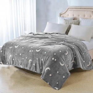Coperta Magica per Bambini Plaid in Pile Grigio Stelle... 2