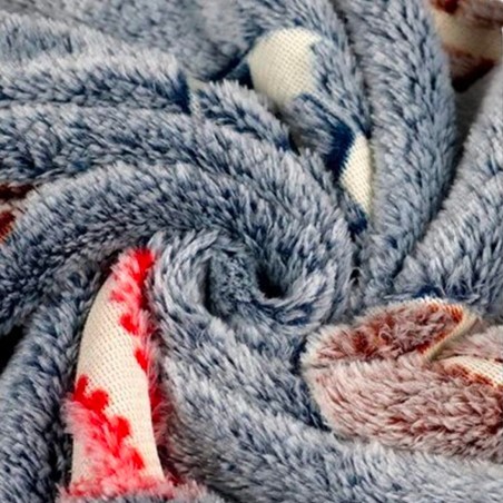 Coperta Magica per Bambini Plaid in Pile Grigio Basketball Fluorescente 170x180