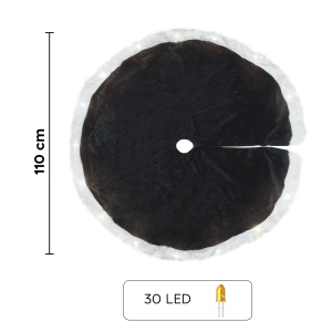 Copri Base Albero di Natale 301215 Tappeto Gonna per Albero 110cm Minilucciole