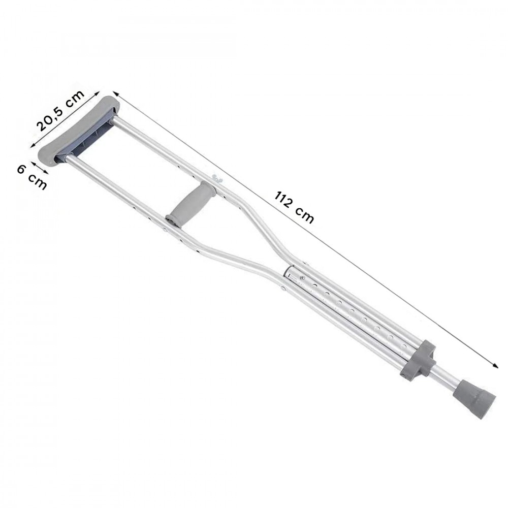 Coppia di Stampelle Sottoascellare Ortopedica...