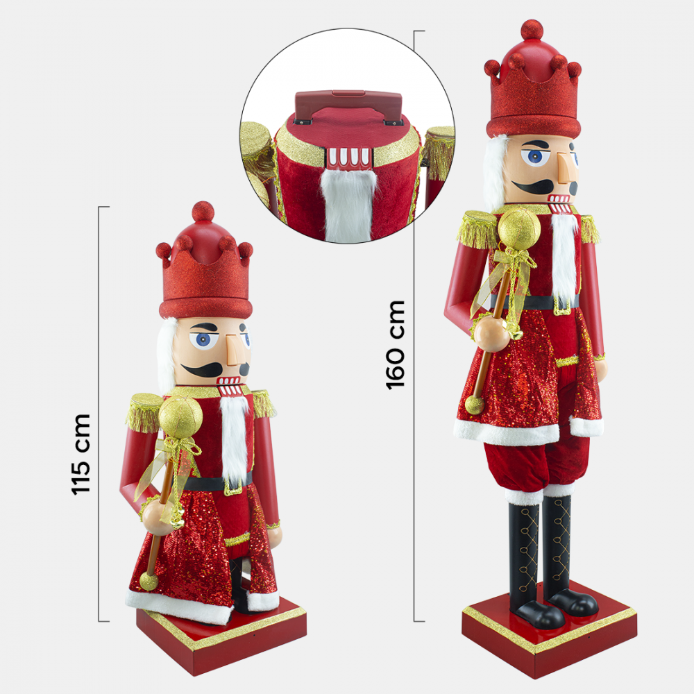 Soldato Schiaccianoci Gigante 160 Cm 392005 con...