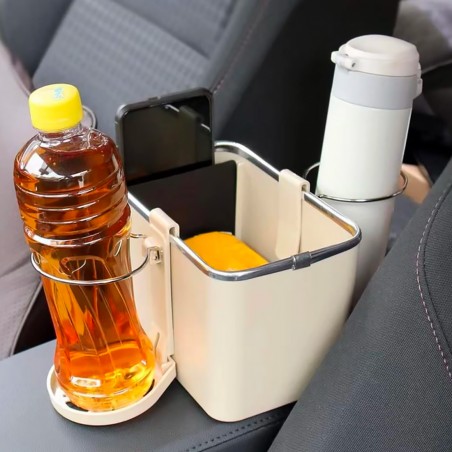 Organizer Auto Multifunzionale Porta Bibite Scompartimento Portaoggetti Telefono