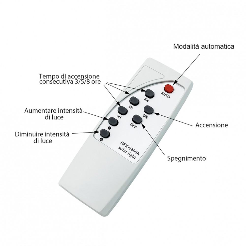 Lampione Stradale 508248 Ricarica Solare 600W...