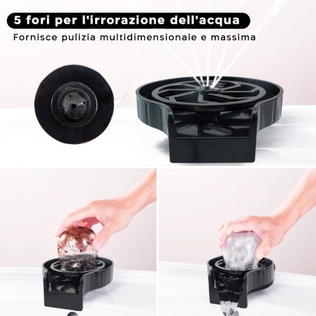 Lavabicchieri da Bar Sciacquatrice Per Bicchieri da Cucina per Uso Domestico