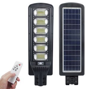 Lampione Stradale 115004 Ricarica Solare 300W Sensore di Movimento e Telecomando
