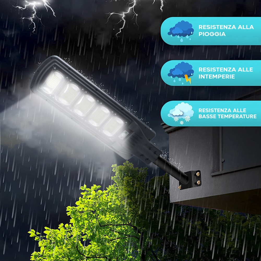 Lampione Stradale Ricarica Solare 250W con...