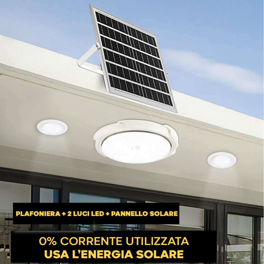 Lampada LED con Faretti da Incasso SOLAR LIGHT...