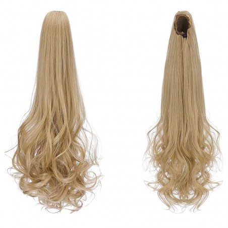 Extension Coda Capelli Biondo JAMILE con Clip Capelli Finti 140gr Mossi da 70cm