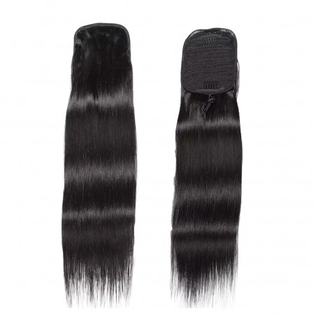Extension Coda Capelli Lisci Neri MARILIA con Clip Capelli Finti 140gr da 70cm