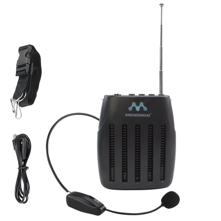 Amplificatore Portatile Vocale SK-105 Altoparlanti Wireless Radio FM e Microfono