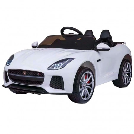 Auto Elettrica per Bambini 12V JAGUAR F-TYPE LT894 Sedile Pelle Telecomando MP3