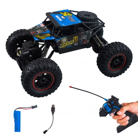 Macchina Telecomandata ROCK CRAWLER Modellino in Scala 1:14 con 4 Ruote Motrici