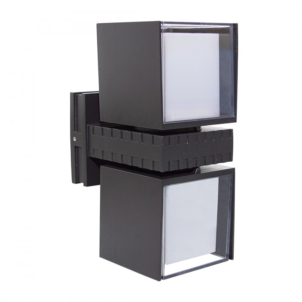 Image of Lampada Applique da Parete a LED 24W da Esterno Luce Calda Cubo Girevole a 350°