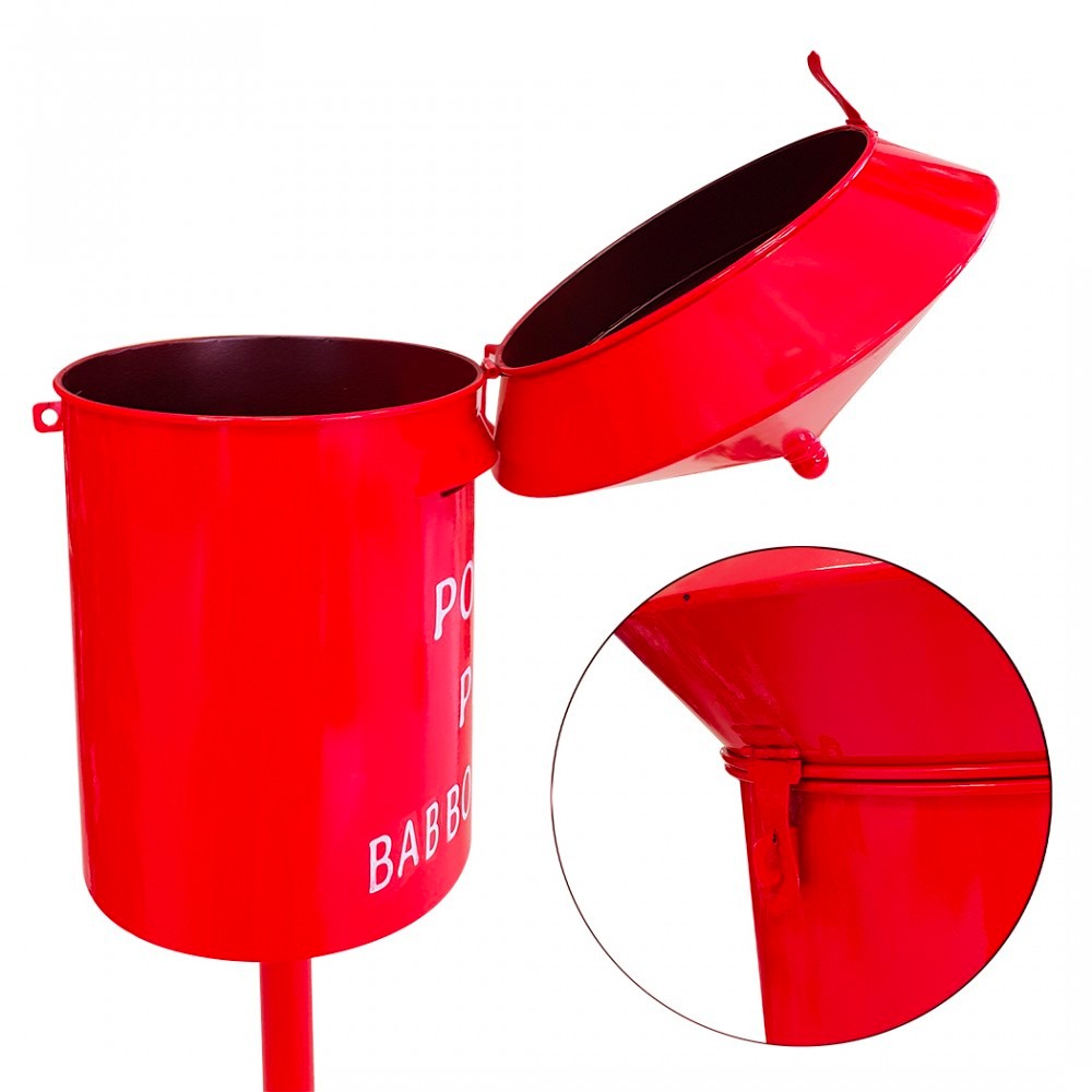 Cassetta della Posta Babbo Natale Tonda 80cm...