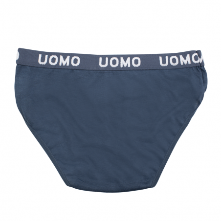 Slip da uomo B-0021 mod. NIKI cotone in tinta unita con elastico a fascia