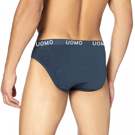 Slip da uomo B-0021 mod. NIKI cotone in tinta unita con elastico a fascia