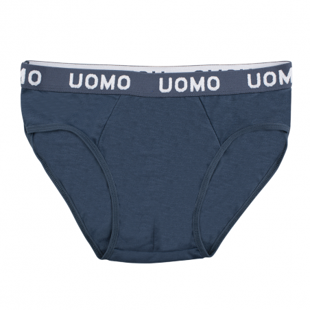 Slip da uomo B-0021 mod. NIKI cotone in tinta unita con elastico a fascia
