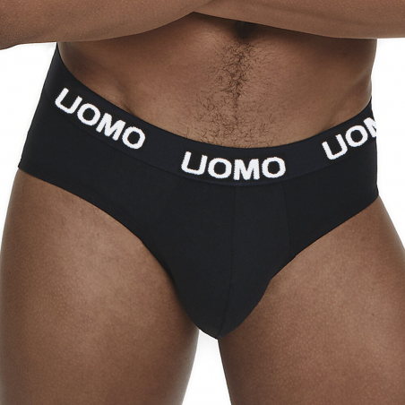 Slip da uomo B-0021 mod. NIKI cotone in tinta unita con elastico a fascia