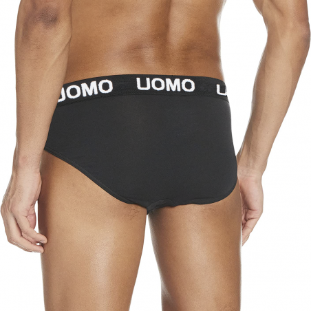 Slip da uomo B-0021 mod. NIKI cotone in tinta unita con elastico a fascia