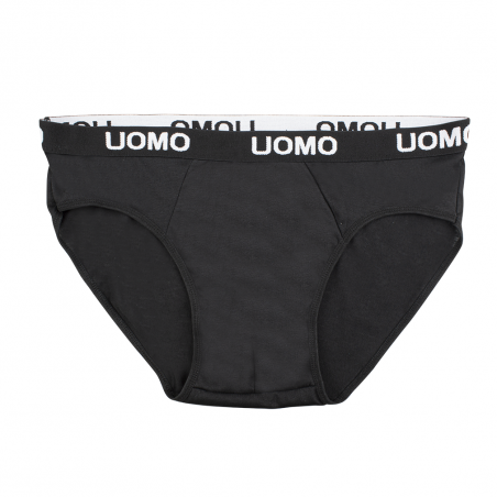 Slip da uomo B-0021 mod. NIKI cotone in tinta unita con elastico a fascia