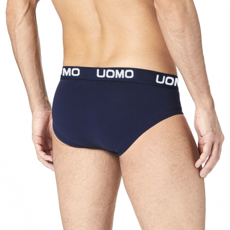 Slip da uomo B-0021 mod. NIKI cotone in tinta unita con elastico a fascia
