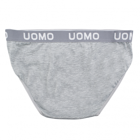 Slip da uomo B-0021 mod. NIKI cotone in tinta unita con elastico a fascia